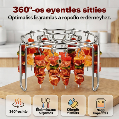✨Rozsdamentes acél nyárs grill🍢
