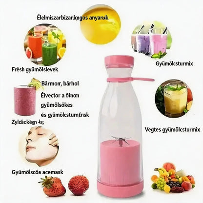 ⚡🍎Vezeték nélküli hordozható gyümölcscentrifuga USB-vel - Vidd magaddal, és élvezd a friss és egészséges gyümölcs- és zöldséglevet bármikor, bárhol.