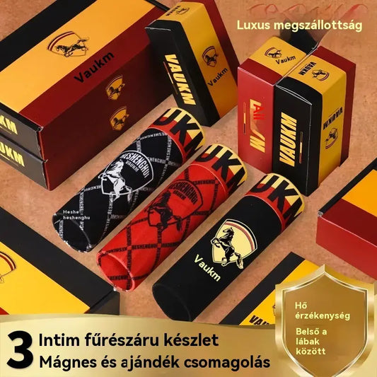 💥【3 darabos készlet】🚹✅ Légáteresztő férfi „jégselyem” alsónemű, kényelmes, varrás nélküli kivitel, nagy méretek, stílusos minta