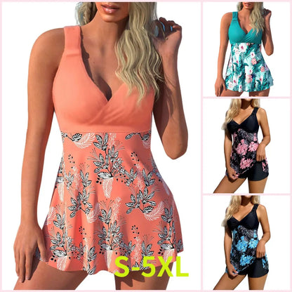 🔥【50% OFF】【S-5XL】🏖️🌴 2026 Mintás Strandnyaralási Szett / Fürdőruha Szett