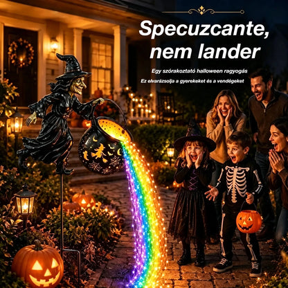 【Időszakos 50% kedvezmény】🧙‍♀️🎃 Boszorkányüst Kerti Lámpa LED Fénnyel – Lenyűgöző Kültéri Dekorációk 🔮✨