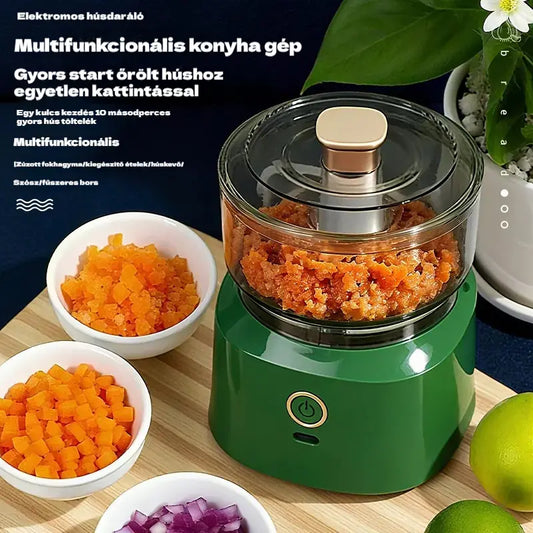 🔥 50% kedvezmény! 🔥 🥩⚡ Nagy kapacitású elektromos húsdaráló: Erős, gyors és könnyen használható | Ideális otthoni konyhába és házias ételekhez 🍔🌮