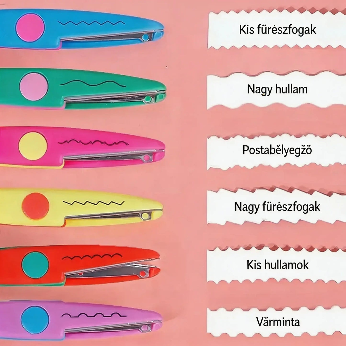 🥰 [6 darabos készlet] Csak 8600 Forint ✂️🌈 Gyerekbiztos olló (Ideális barkácsoláshoz)