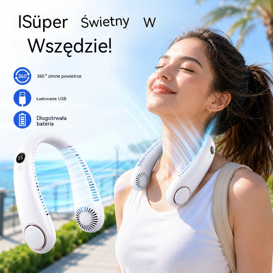 🔥[Korlátozott ideig 50% kedvezmény]💨 360°-os nyakventilátor – Csendes és könnyű, az ideális választás nyárra 🌞