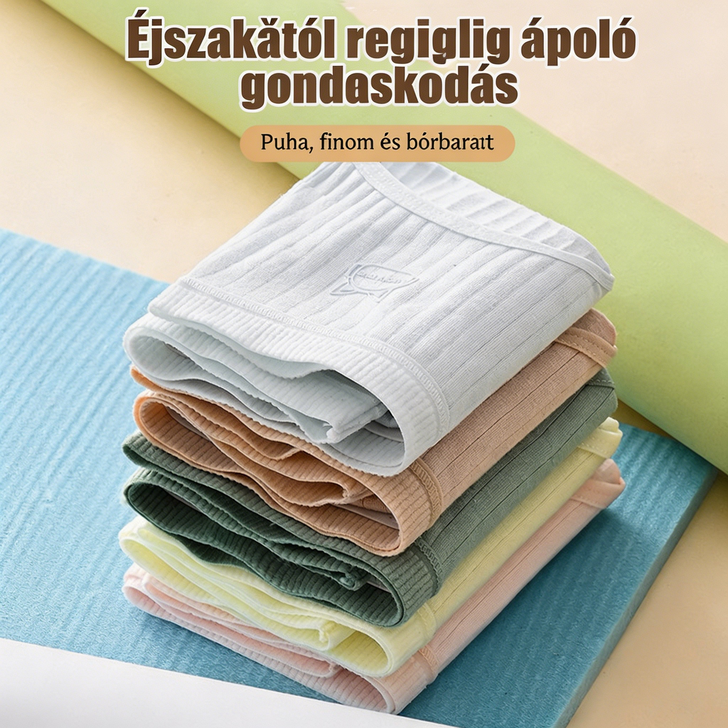 🔥 (7 darabos kiszerelés) Az 50%-os kedvezmény utolsó napja—Női egyszerű, magas derekú, antibakteriális, antimikrobiális alsónemű, 70-180 gramm súlyú nők számára.