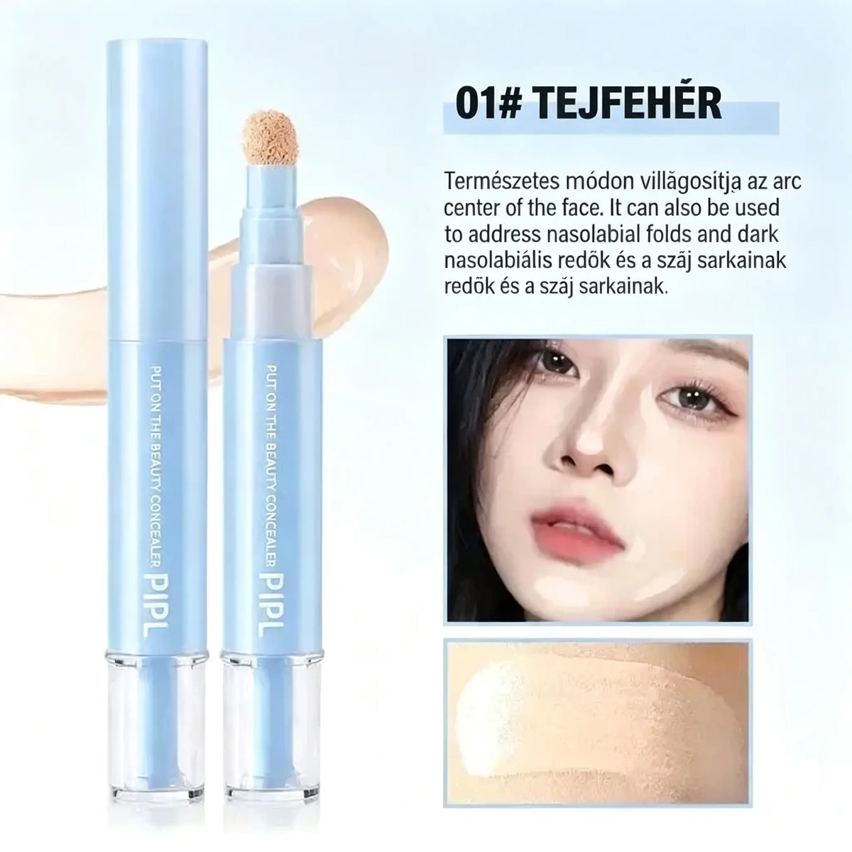 🔥🔥Vásárolj 1-et, kapsz 1-et ingyen! 💄Többfunkciós hidratáló folyékony korrektor toll formában