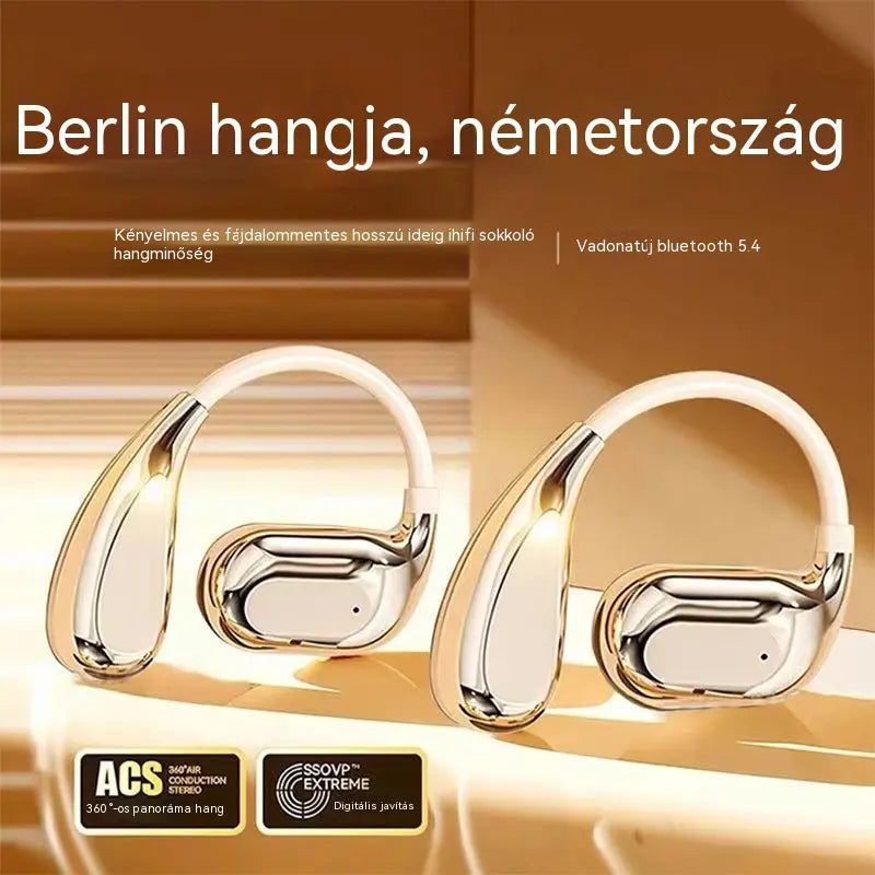 🔥【50% kedvezmény korlátozott ideig】🔋Vezeték nélküli Bluetooth fülhallgató beépített fülhorgos csontvezetés nélkül 🎙️🎧
