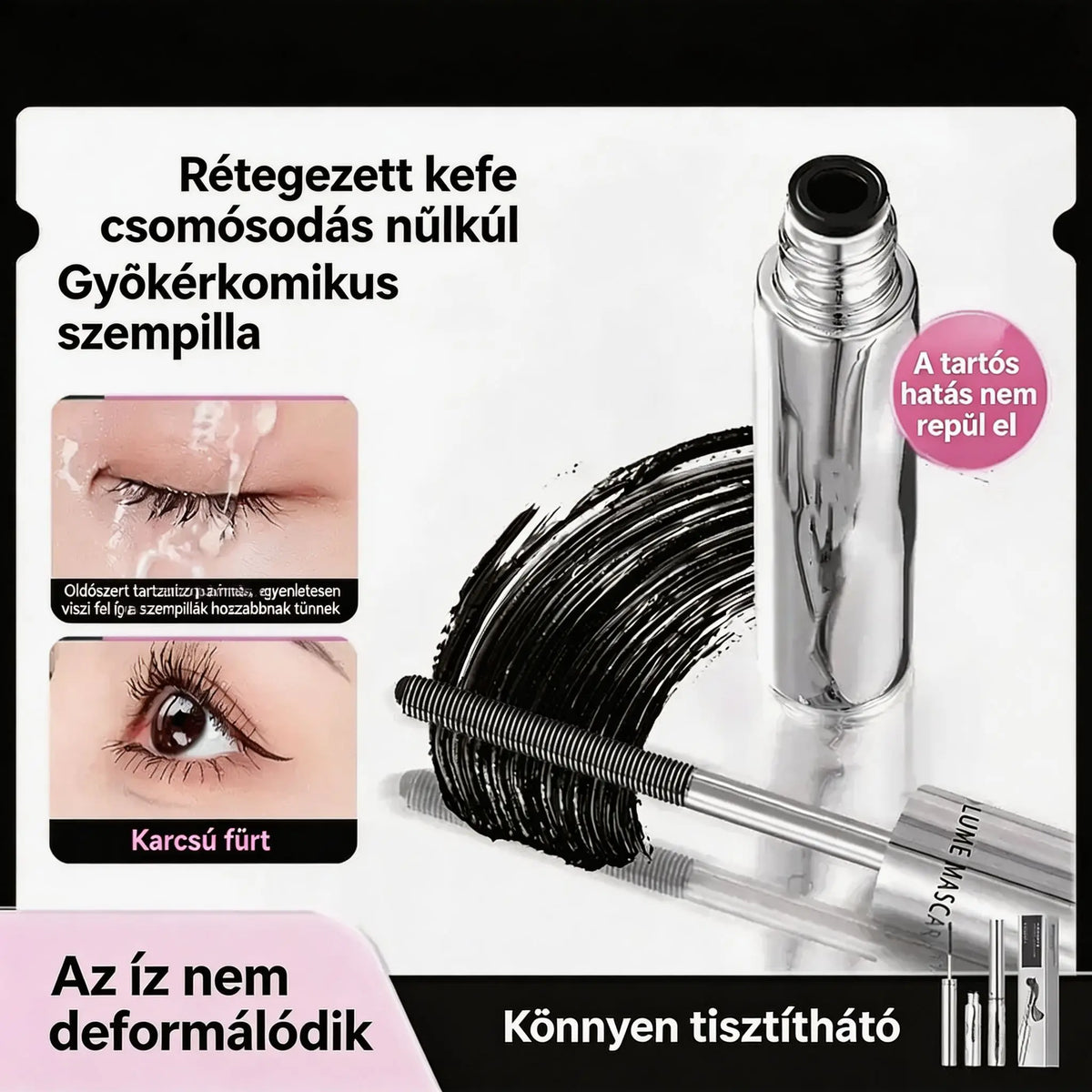 ⌛ 2 termék — 🤩 Szuper ajánlat 2026-ra 🔥 Extrém hosszabbító és ívelő szempillaspirál-szett
