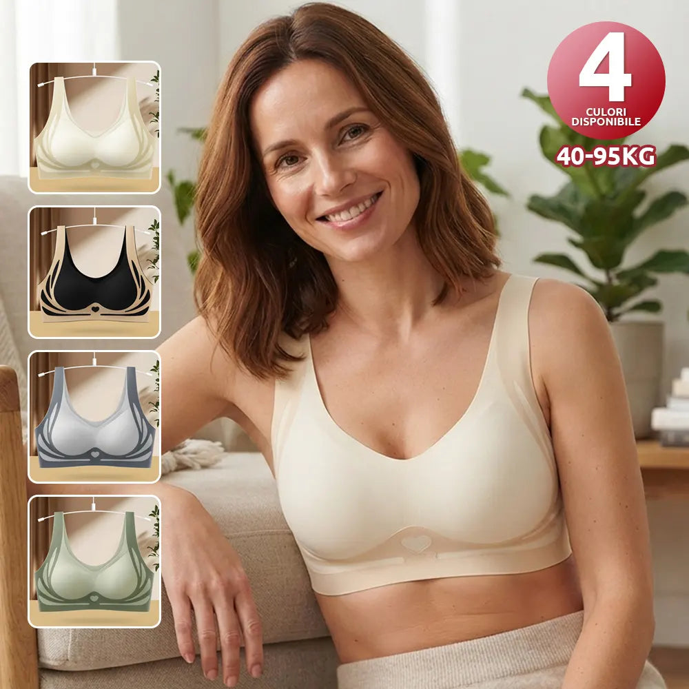 ❤️Minden idők legalacsonyabb ár【3 darabos csomag】Magas rugalmasságú, varrás nélküli push-up melltartó plus size méretekhez ❤️【40-85 kg】