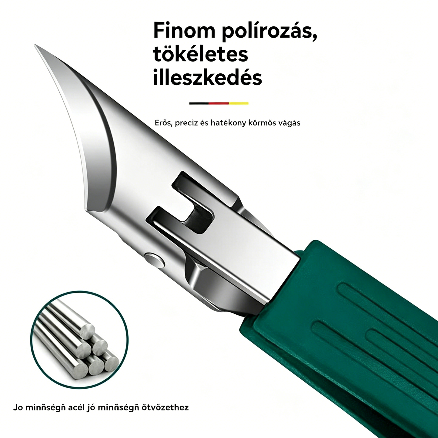🔥【Korlátozott ideig 50% kedvezmény】🔥 Fröccsenésálló körömvágó olló, 25°-os szögben döntött pengével (3 darabos készlet)