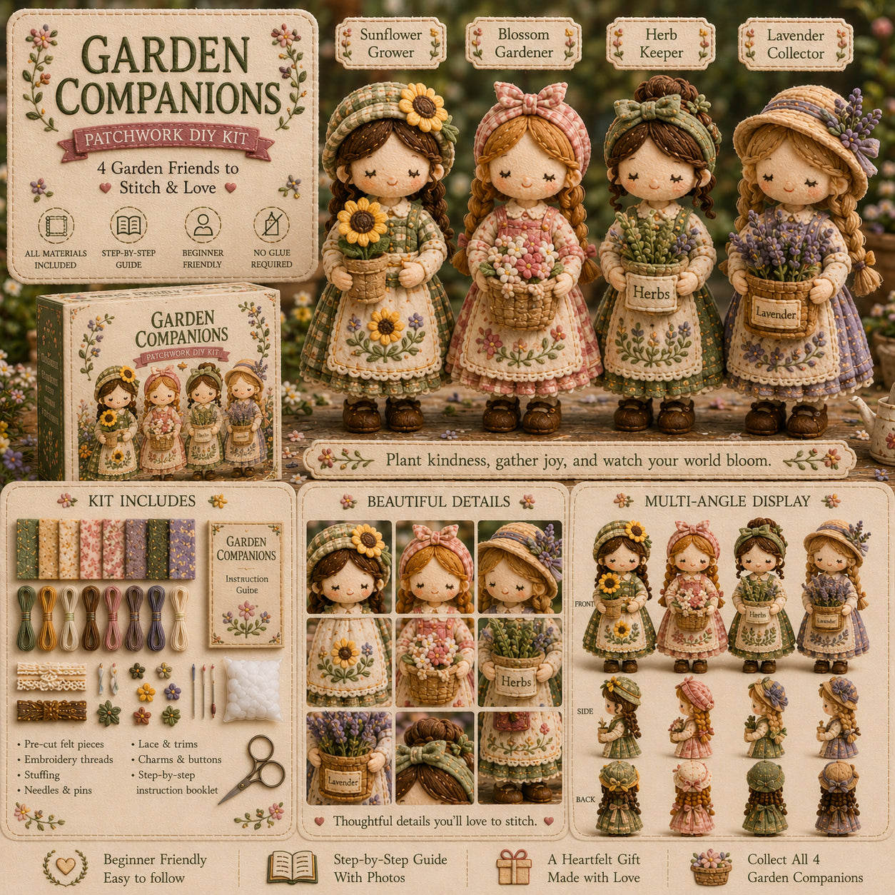 🎁Utolsó nap: Használd ki az 50% kedvezményt! 🧵Patchwork miniatűr készlet a Miniature World sorozatból.