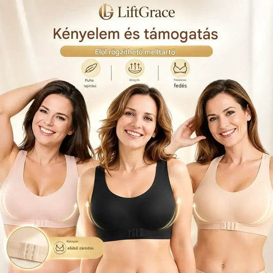 🎉UTOLSÓ AKCIÓS NAP - 50% KEDVEZMÉNY⚡Könnyen kapcsolható elöl és keresztpántos hátú melltartó, tartásjavítással és merevítő nélküli melltartóval, ami teljes támaszt és kényelmet biztosít