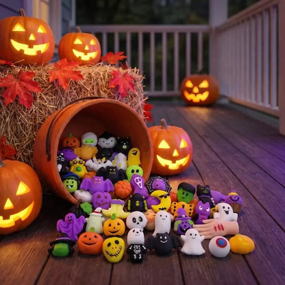50 darab 9500 Ft🎃Halloween témájú empanada alakú stresszoldók, imádnivaló tökös szellem empanadák.