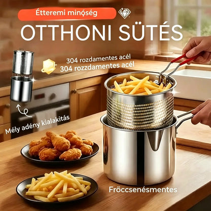 🔥A különleges ajánlat utolsó napja, spórolj 50%-ot!🎁 Multifunkcionális 304 rozsdamentes acél fritőz