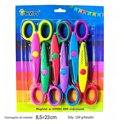 🥰 [6 darabos készlet] Csak 8600 Forint ✂️🌈 Gyerekbiztos olló (Ideális barkácsoláshoz)