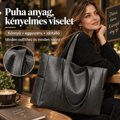 👜 Új női, puha bőr válltáska ✅