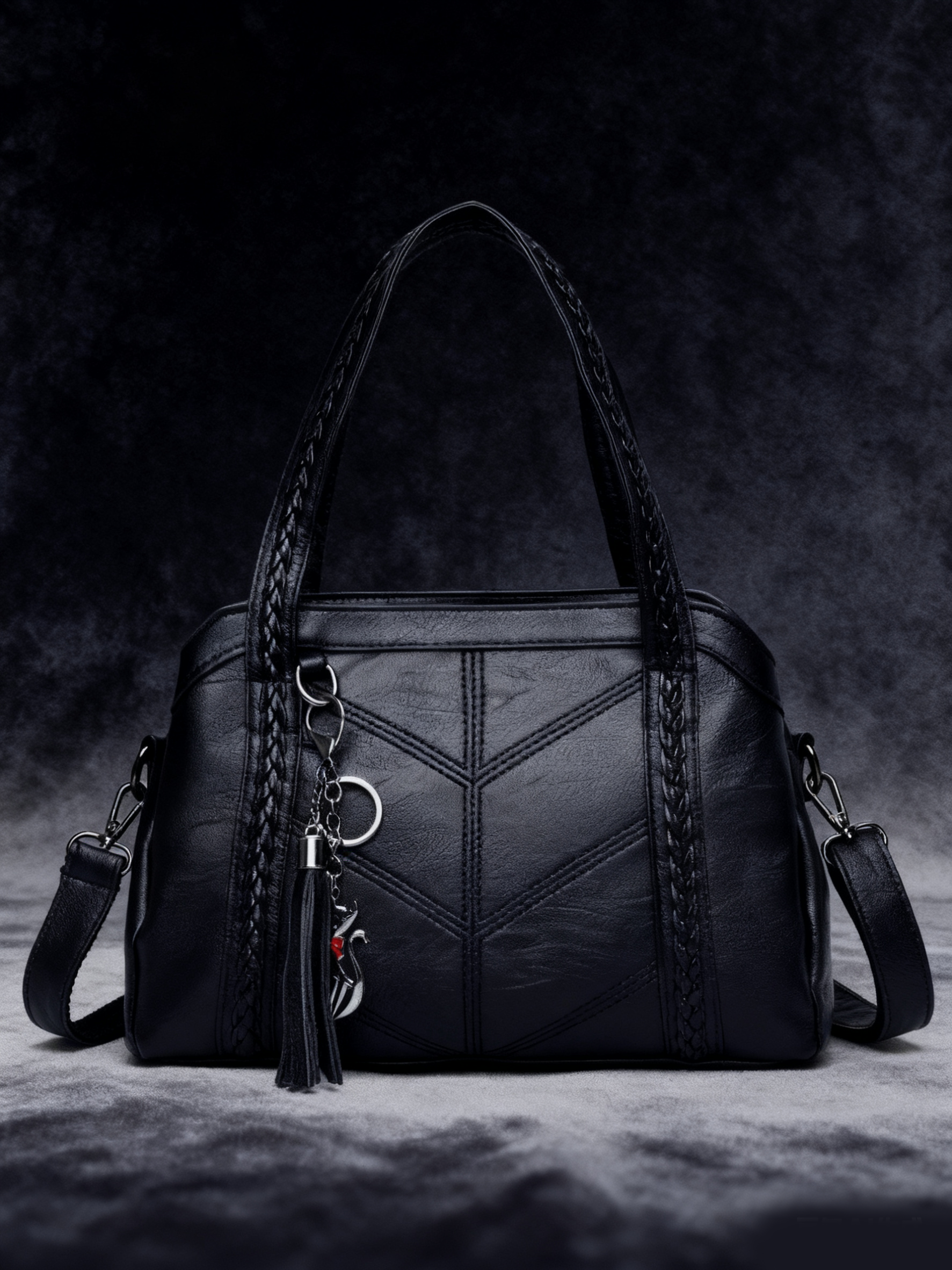👜💟【50% ZNIŻKI】Torba z miękkiej skóry, torebka, duża pojemność, trzy przegrody, wodoodporna i odporna na zarysowania