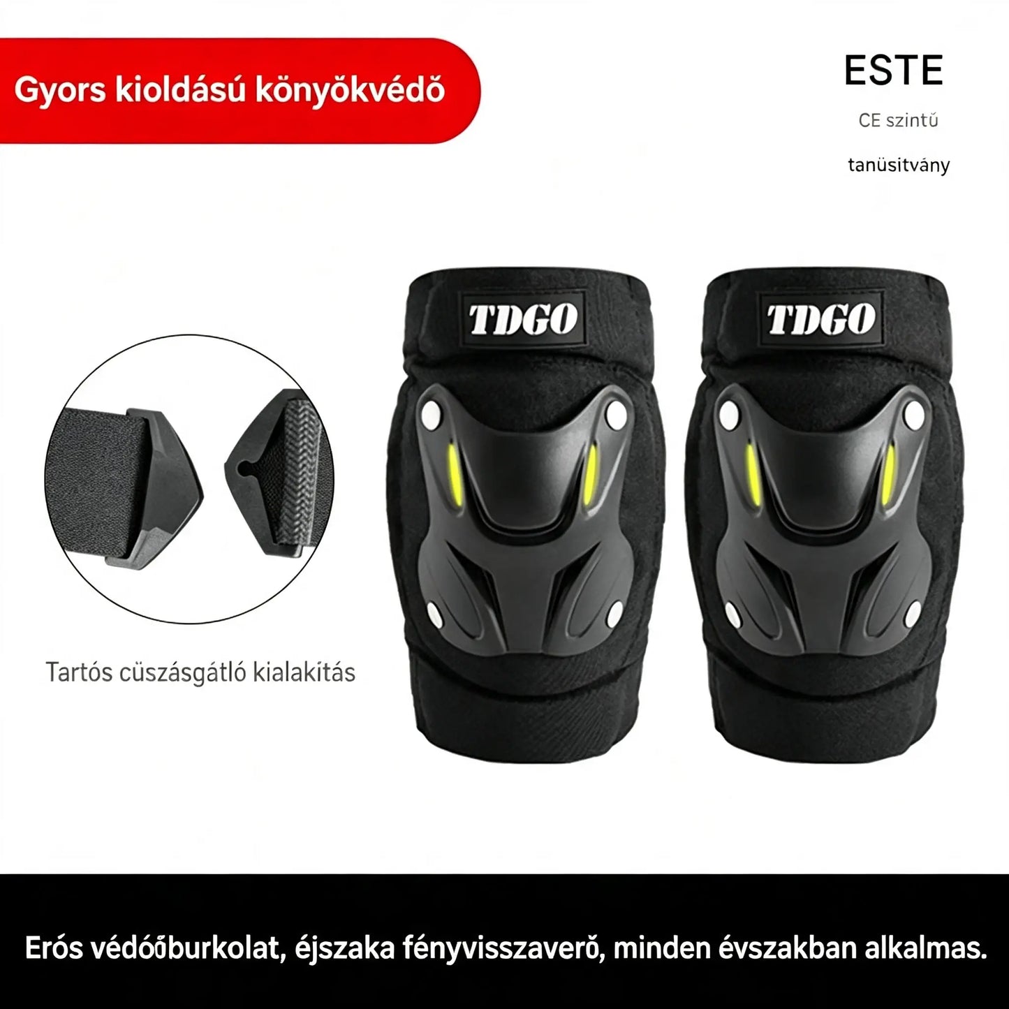 🔥 [Korlátozott ideig féláron] Fluoreszkáló védő térdvédők – Minden évszakban alkalmasak