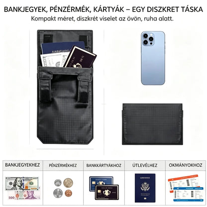 Darabonként 7700 forint 💳✈️ Rejtett pénzöv útlevél, készpénz és kártyák számára – Hordozható, biztonságos deréktáska repülőterekre, városnézéshez és szabadtéri kirándulásokhoz 🌍