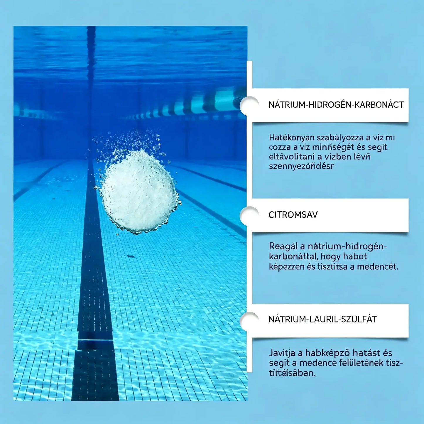 🔥【Vásárolj 1-t, kapsz 1-t ingyen】🏊‍♀️💧Medencetisztító tabletták a kristálytiszta vízért.