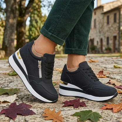 👟【36-43】Plus size bebújós éktalpú tornacipők – Könnyű, mindennapi platformcipők – Kényelmes cipők sétáláshoz és testmozgáshoz