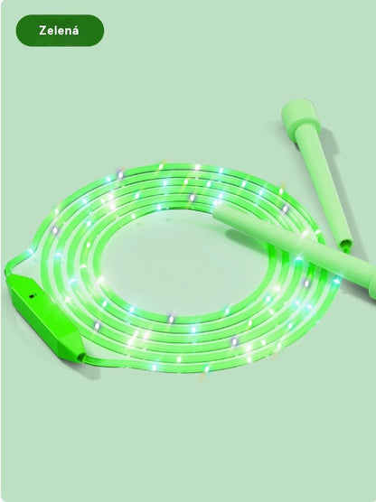 🌟✨ LED-es világítású ugrókötél – 3 állítható üzemmóddal és ütésálló kialakítással a hosszan tartó szórakozásért! 💡🏃‍♀️ Tökéletes szabadtéri tevékenységekhez, fenntartható újratölthető akkumulátorral. 🌿