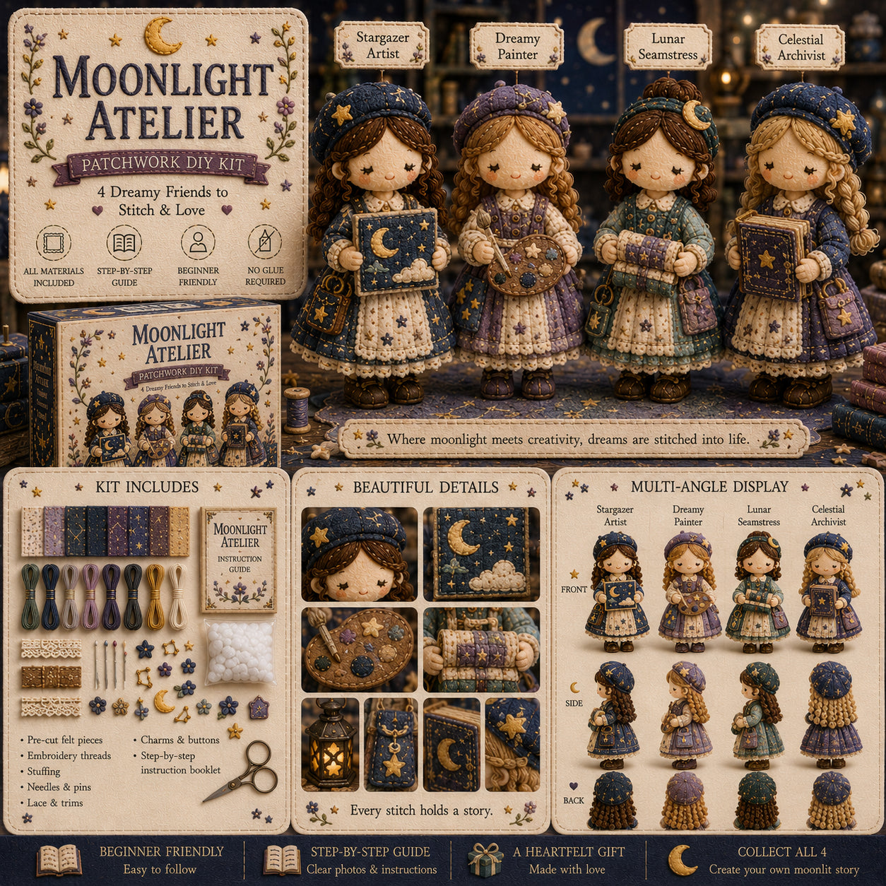 🎁Utolsó nap: Használd ki az 50% kedvezményt! 🧵Patchwork miniatűr készlet a Miniature World sorozatból.