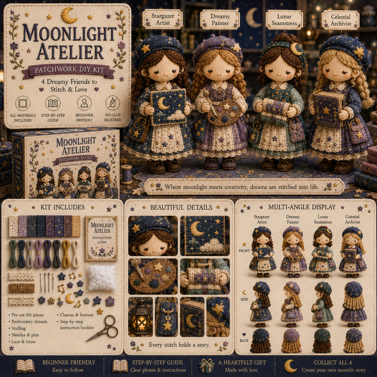 🎁Utolsó nap: Élvezd a 49% kedvezményt! 🧵 Miniatűr patchwork készlet a Miniature World sorozatból.
