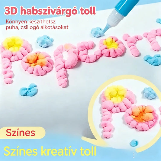 🎁【Vásárolj 1-et, kapsz 1-t ingyen】3D nyomtatótoll gyerekeknek: Popcorn stílusú buborékrajz (DIY)