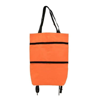 1 termék 10300 Ft [Bestseller] 🛒♻️ 2 az 1-ben összecsukható bevásárlótáska/hátizsák, könnyű, kerekes bevásárlótáska/gurulós bőrönd