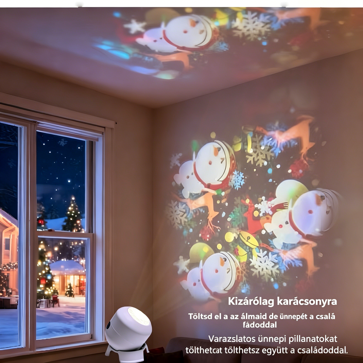 🔥【Korlátozott ideig féláron】💡Dinamikus forgó LED projektor - Magával ragadó hangulatvilágítás
