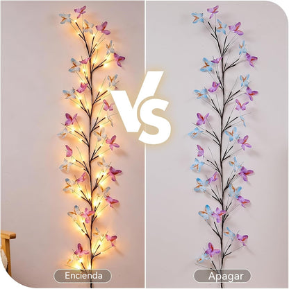 ✨ Rugalmas LED szőlővilágítás pillangókkal – Díszítsd otthonodat varázslatos és meleg hangulattal 🦋💡