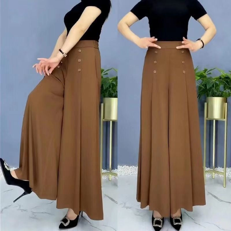 🔥 Féláron, korlátozott ideig 💖 [M–5XL] Női magas derekú, bővülő szoknya-nadrág — Nyári stílus